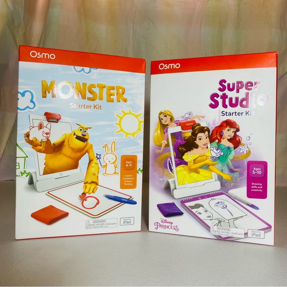 Osmo Monster and Super Studio Disney Princess Starter Kits